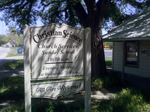 The Christian Science Granbury church building